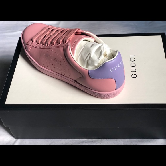 GUCCI
Pink Interlocking G New Ace Sneakers - Picture 6 of 9